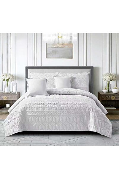 miral طقم مفرش نفرين صيفي مضغوط قطن 6 قطع فخامة وصيف منعش مقاس 240*260 سم