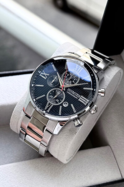 Homies Erkek Kol Saati Gümüş Renk Çelik Kordon Orjinal 3ATM Su Geçirmez Özel ...