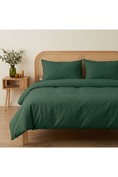 Prime Sleeks طقم غطاء لحاف مزدوج 100% قطن 200x220 سم، طقم ملاءات جاهزة، أخضر ...