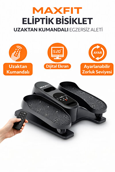 MAXFIT Eliptik Bisiklet Uzaktan Kumandalı Egzersiz Aleti Ev Tipi Mini Eliptik