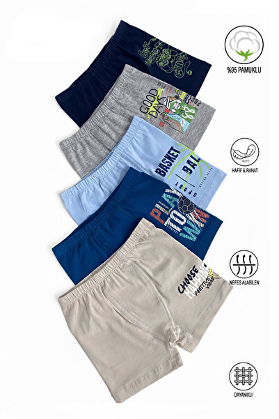 ÖZKAN underwear Özkan 31802 5'li Paket Erkek Çocuk Pamuklu Karışık Renkli Des...