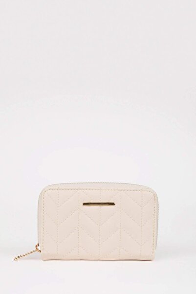 DeFacto Γυναικείο πορτοφόλι από καπιτονέ ψεύτικο κέντημα B5691AXNS