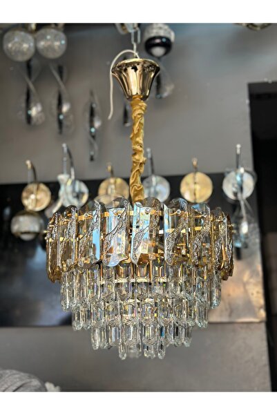 Led 40 CM KRİSTAL LÜX SALON AVİZE
