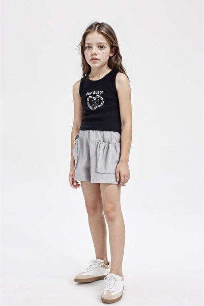 DeFacto Cotton Pocket Shorts for Girls C0281A824Hs