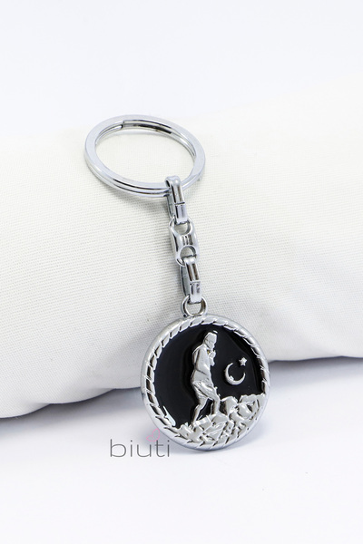 biuti Breloc metalic Moon Star Kemal Atatürk, breloc cadou