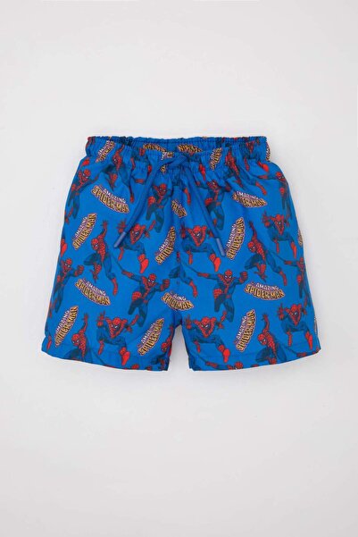 DeFacto Pantaloni scurți pentru bebeluși Marvel Comics Sea B9669A524SM