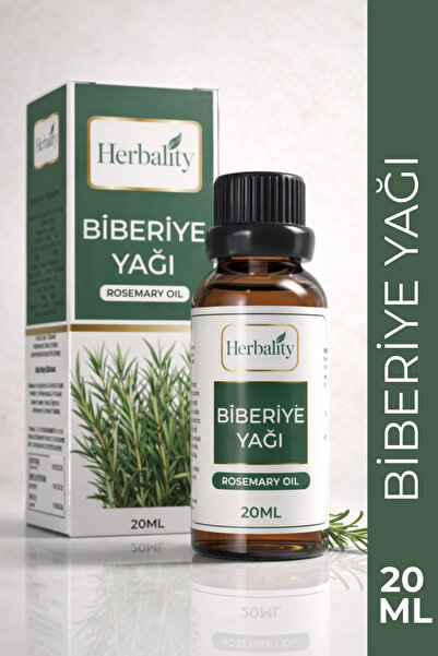 herbalıty Biberiye Yağı 20 ML Saç ve Cilt Bakımına Uygun Bitkisel Yağ