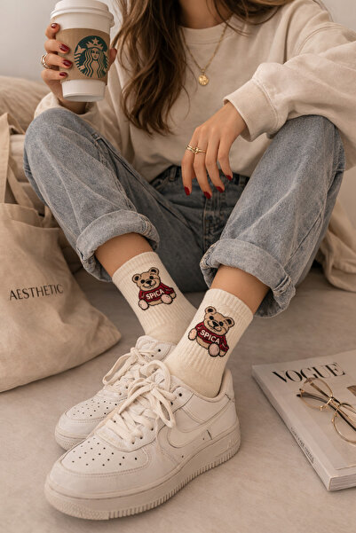 İpeksi Teddy Dikişsiz Pamuk Tenis Çorap Soket Boy - Unisex