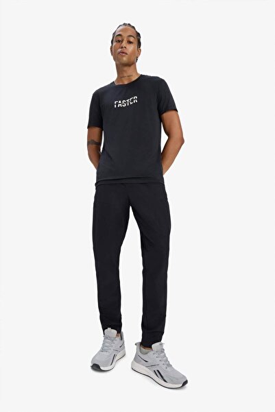 DeFacto Fit Sportsman Jogger Sweatpants Slim Fit Slim Fit Υφαντό πόδι με φερμ...