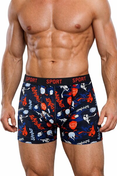 Vien&Karl Erkek Desenli 6’lı Premium Penye Kutu Pamuklu Likralı Boxer