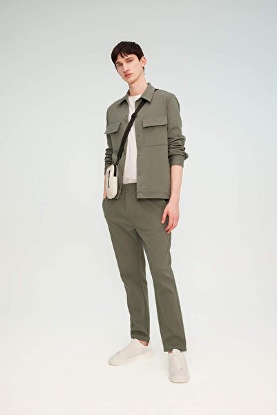 DeFacto Yazlık Jogger Pantolon Relax Fit Rahat Kesim Düz Paça Cepli Beli Bağc...