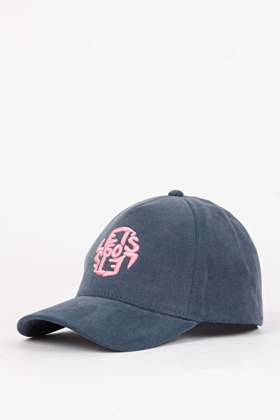 DeFacto Jean Görünümlü Cap Şapka Kız Çocuk C0586A824SM