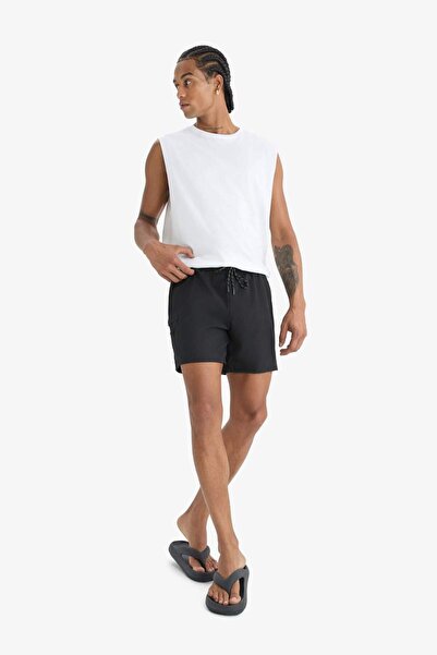 DeFacto Baskılı Esnek Dokulu Kısa Boy Sporcu Deniz Şortu C5138AX24HS