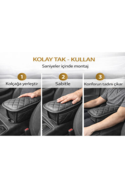 stilcarotoaksasuar Kapitoneli Deri Kolçak Yükseltici ve Çok Fonksiyonlu Telef...