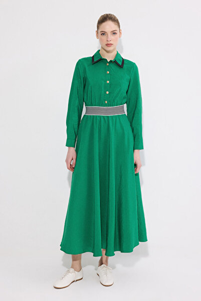 Touché Privé فستان كوبرا بخصر مطاطي