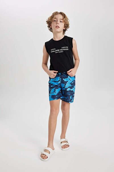 DeFacto Patterned Swim Shorts for Boys B7424A824Hs