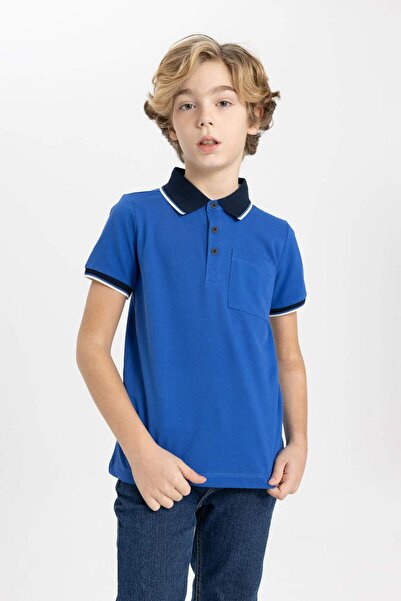 DeFacto Kurzärmliges Piqué-Polo-T-Shirt für Jungen B6830A824SM