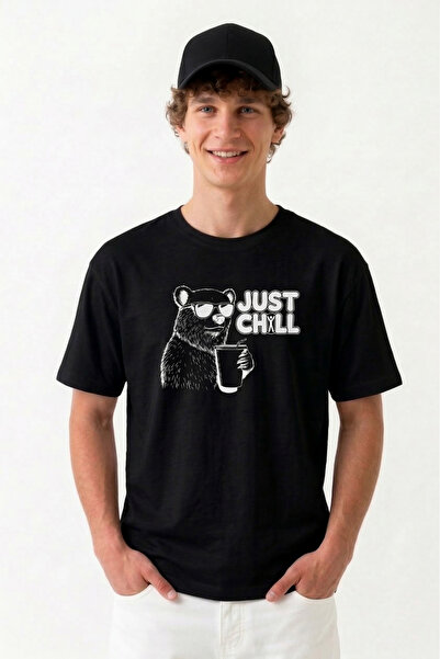 BookOrBook Μπλουζάκι Just Chill από 100% βαρύ βαμβάκι, υφαντό με διπλό νήμα, ...
