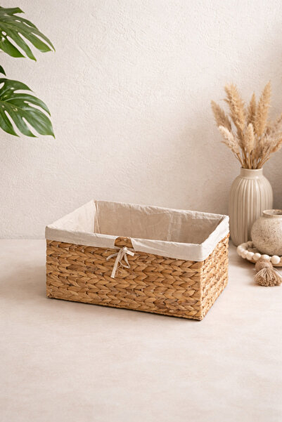 KaiHome منظم/سلة/منظم متين متوسط الحجم مع حماية داخلية من الخيزران