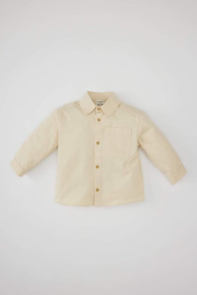 DeFacto Gabardine Long Sleeve Shirt Baby Boy C0638A524Sp