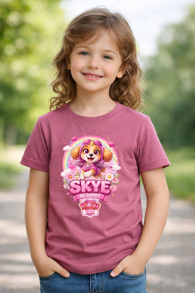 Zeycem Store Детска тениска с принт на героя PawPetrol Skye