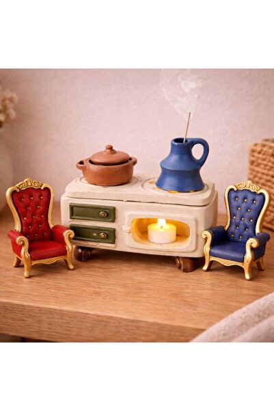 ABCPANO Dekoratif Kuzine Soba Mumluk ve Tütsülük | El Yapımı | Dekoratif Obje...