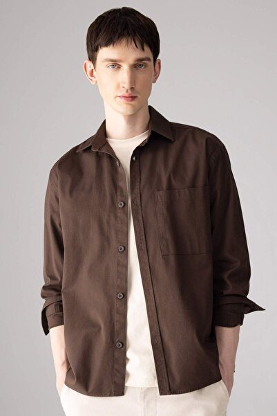 DeFacto Relax Fıt Polo Yaka Gömlek Ceket B3676AX24SP