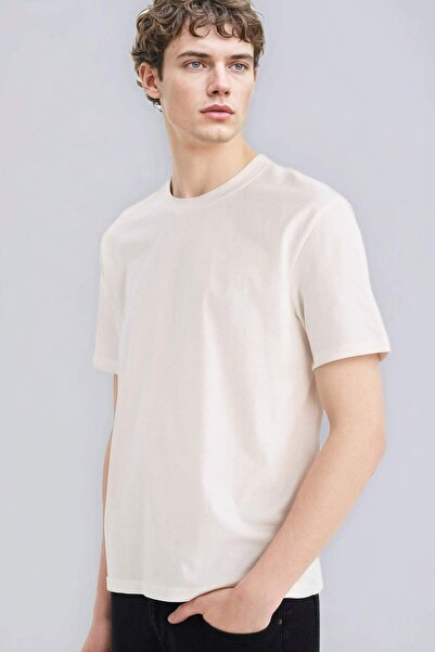 DeFacto 100% bavlna Nové tričko Regular Fit Crew Neck Basic Plain s krátkým r...