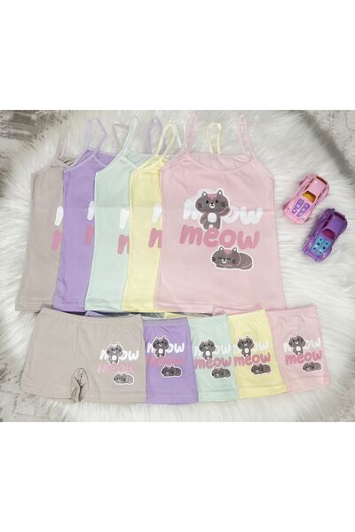 belsa iç giyim 5-компонентен комплект памучни боксерки с принт за момичета