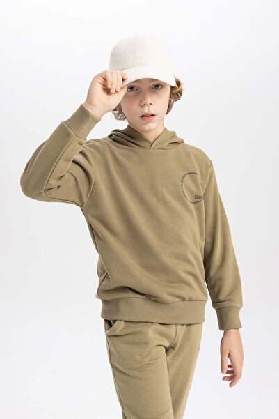 DeFacto Bedrucktes Kapuzen-Sweatshirt für Jungen B8995A823CW
