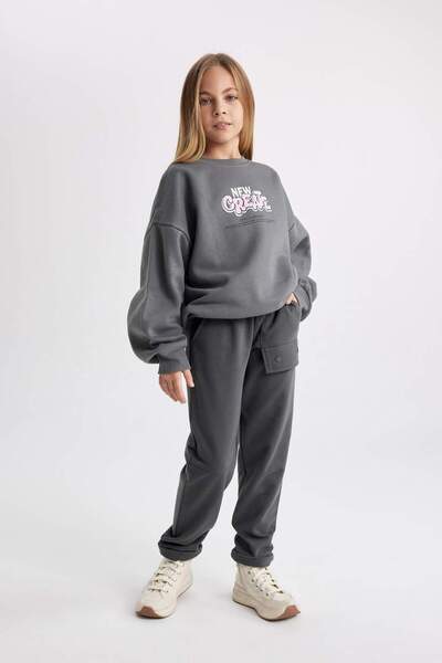 DeFacto Girl's Carrot Fit Sweatpants B2547A823Wn