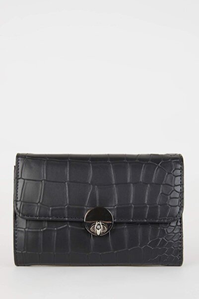 DeFacto Γυναικείο Crocodile Με σχέδιο Τεχνητό δέρμα Πορτοφόλι C3318AXNS