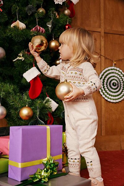 DeFacto Baby Girl Ethnic Patterned Knitwear Jumpsuit A4346A523Wn