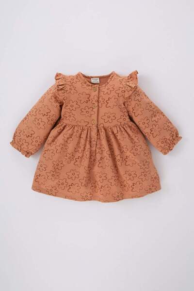 DeFacto Baby Girl Floral Long Sleeve Dress B2291A523Wn