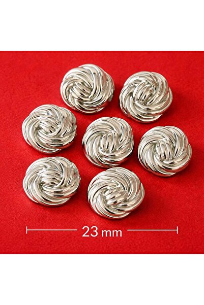 İMREN AKSESUAR أزرار معدنية خالية من النيكل مقاس 2.5 سم - حزام مطلي، عبوة واح...