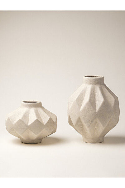 Minihol Vasă din ceramică texturată Oliva din 2 piese