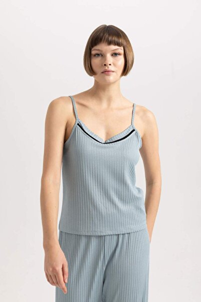 DeFacto Top de pijama casual cu bretele cu potrivire normală B6560AX23AU