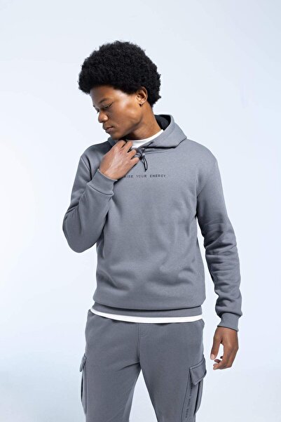 DeFacto Defactofit Standard Fit Hooded Printed Sweatshirt Z5501Az23Au