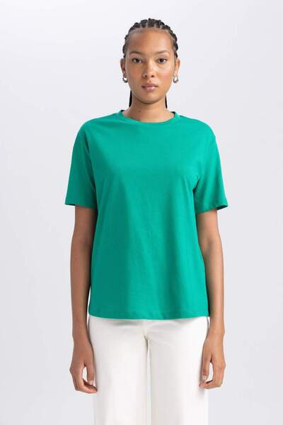 DeFacto Κοντομάνικο μπλουζάκι κανονικής εφαρμογής B0642AXNS