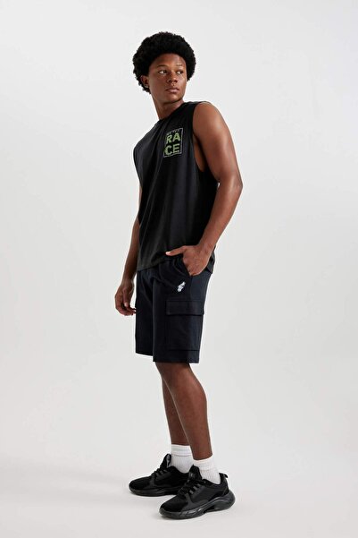 DeFacto Εφαρμόστε τυπικό αθλητικό σορτς με κοντό πόδι A7056ax23hs