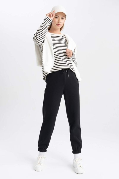 DeFacto Jogger Fit Basic Plain Thick Sweatshirt Fabric Pants W1505Az23Wn