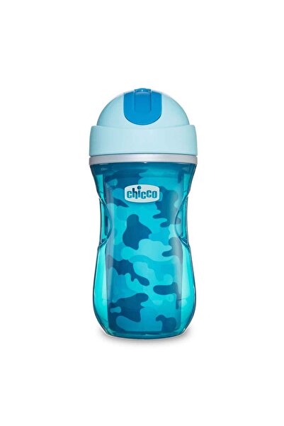 Chicco Sport Isı Yalıtımlı Pipetli Bardak Mavi 14 Ay+