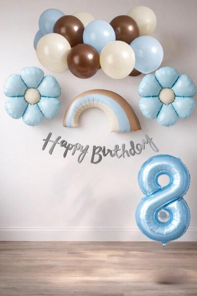 Patladı Gitti Ретро 8 років Ромашковий тематичний набір для хлопчика на день ...