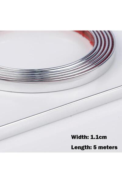 LUXER Banda Decorativa Autoadeziva, 1.1 cm x 5 m, pentru Pereti, Mobilier, Ma...