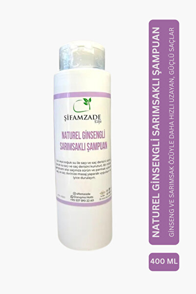 Şifamzade شامبو الجينسنغ الطبيعي بالثوم 400 مل