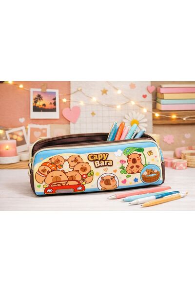 ÖZ KIRTASİYE Capybara Çift Gözlü Orjinal Kalemlik (1adet)