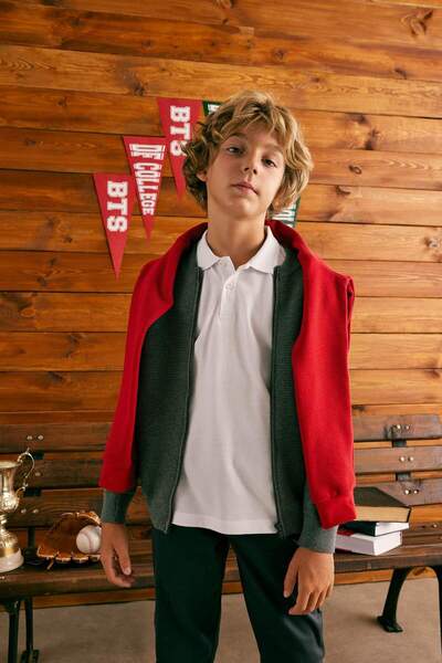 DeFacto Μπλουζάκι Basic Polo με κοντό μανίκι για αγόρι K1689A623SM