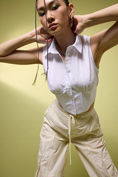 DeFacto Fitted Terry Cotton Sleeveless Shirt A4832Ax23Sm