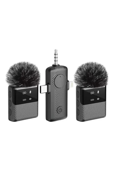 Generic MS11 3 in 1 Wireless Microphone, support Iphone , usb type C and 3.5m...
