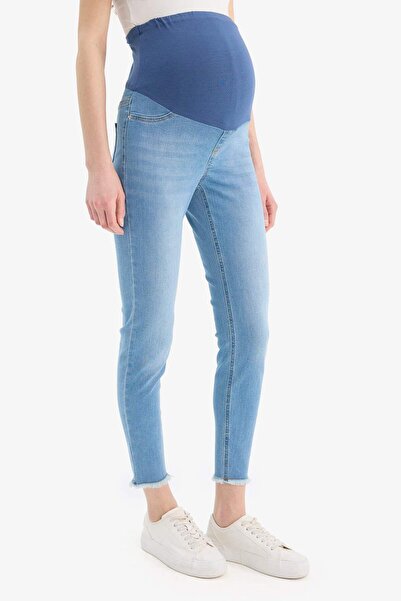 DeFacto Skinny Fit ψηλόμεσο ίσιο μακρύ παντελόνι εγκυμοσύνης Z6878AZ24SP